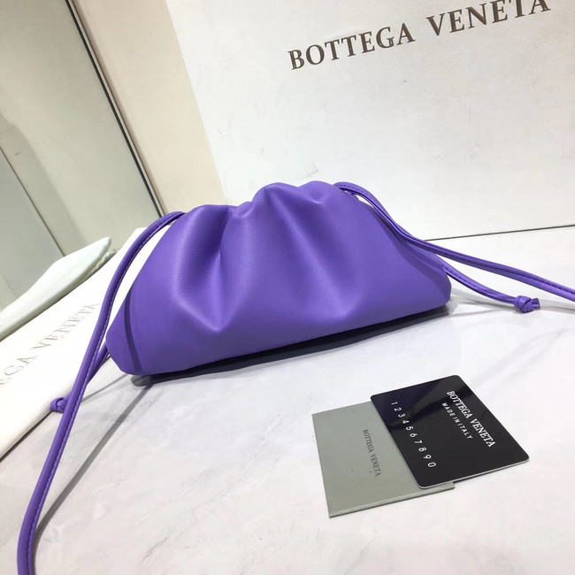 Bottega Veneta Nappa lambskin soft Shoulder Bag 98057 purple