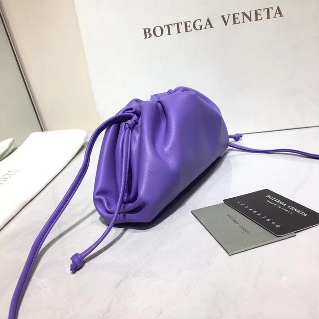 Bottega Veneta Nappa lambskin soft Shoulder Bag 98057 purple
