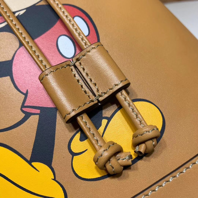 Gucci Disney x Mickey Mouse Small Bucket Bag 602692 Brown