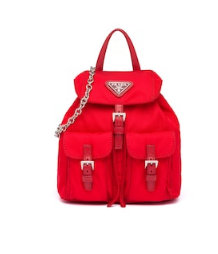 Prada Nylon mini backpack 1BH029 red