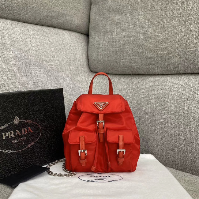 Prada Nylon mini backpack 1BH029 red