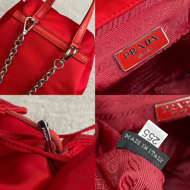 Prada Nylon mini backpack 1BH029 red