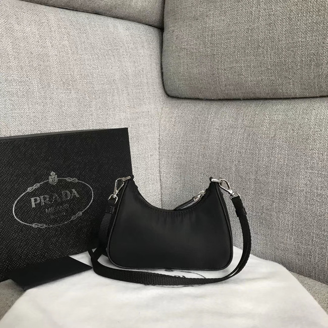 Prada Re-Edition 2005 nylon mini shoulder bag 1BH203 black