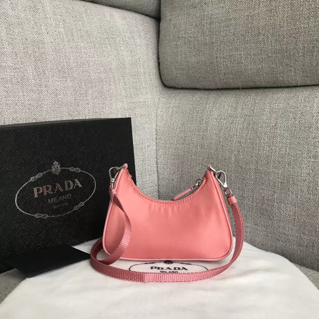 Prada Re-Edition 2005 nylon mini shoulder bag 1BH203 pink