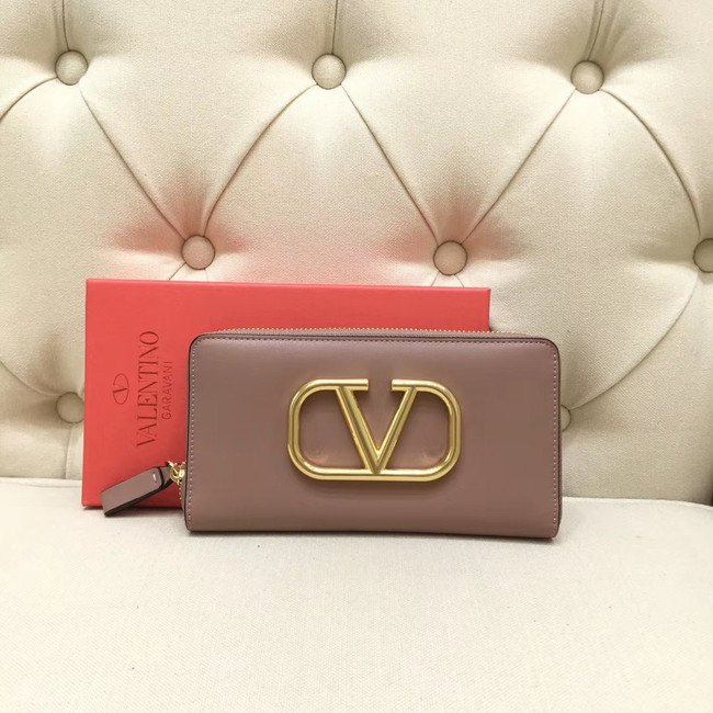 VALENTINO Origianl leather Zipped Wallet VG0088 pink