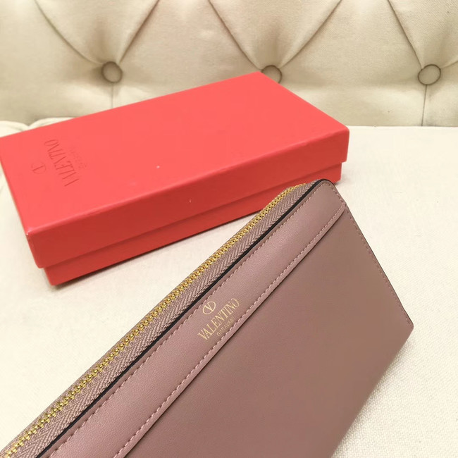 VALENTINO Origianl leather Zipped Wallet VG0088 pink