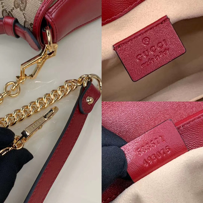 Gucci GG Supreme canvas Mini Top Handle Bag 583571 red