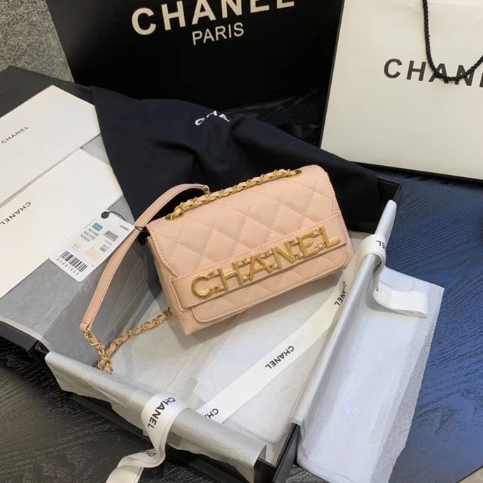 Chanel small Flap Bag Original Sheepskin Leather AS1490 light pink