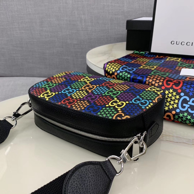 Gucci GG Psychedelic Canvas Messenger Bag 574886 black