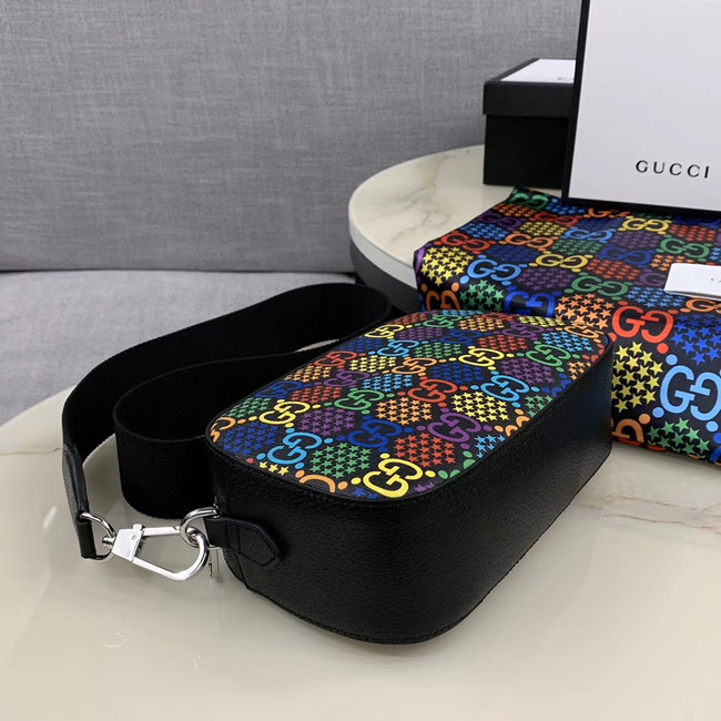 Gucci GG Psychedelic Canvas Messenger Bag 574886 black
