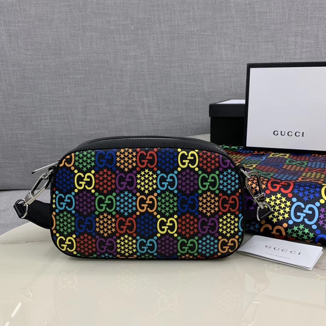 Gucci GG Psychedelic Canvas Messenger Bag 574886 black