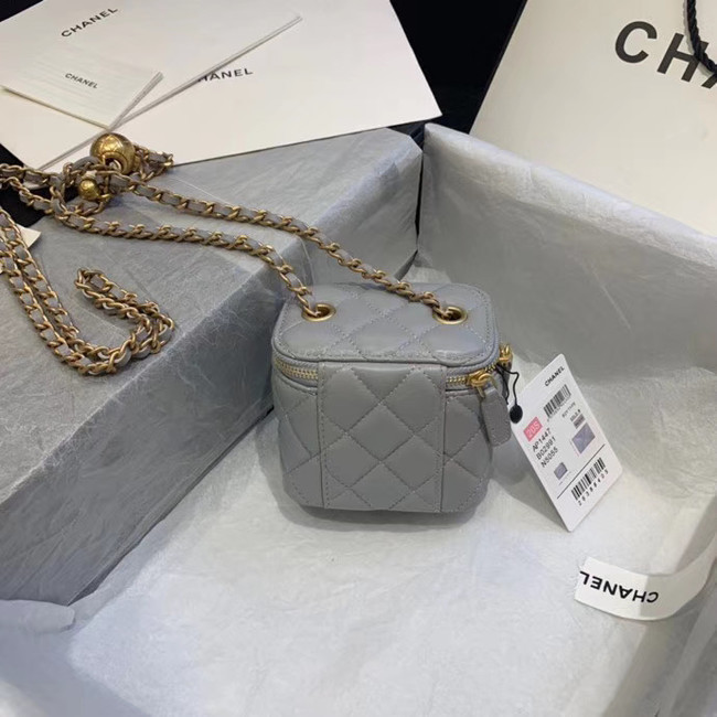 Chanel Original Small classic chain box handbag AP1447 light grey
