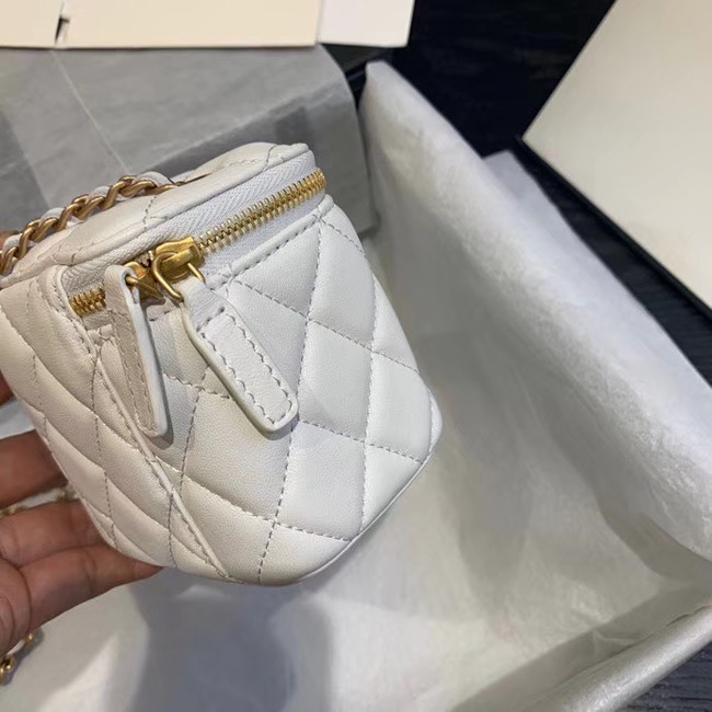 Chanel Original Small classic chain box handbag AP1447 white