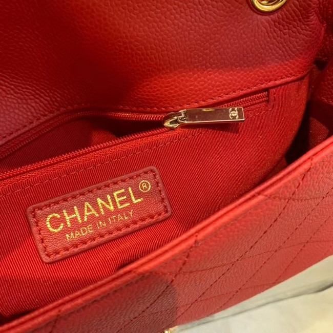 Chanel Original Soft Leather Small flap bag AS1459 red