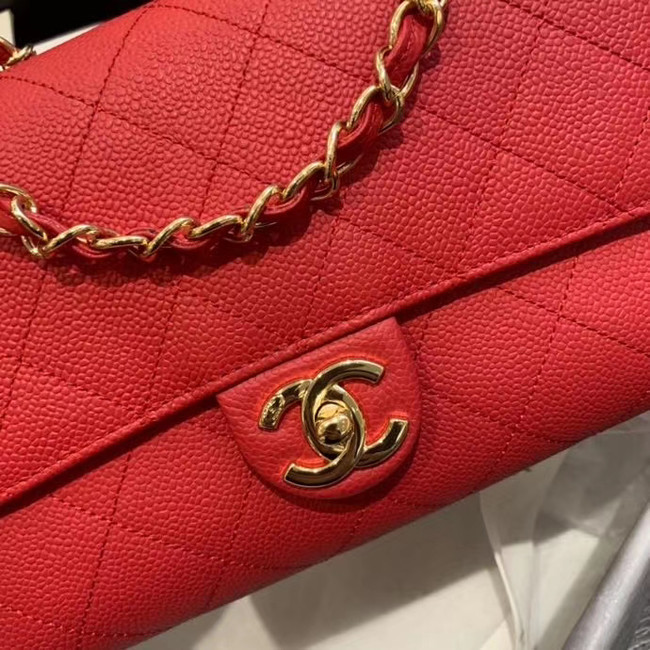 Chanel Original Soft Leather Small flap bag AS1459 red