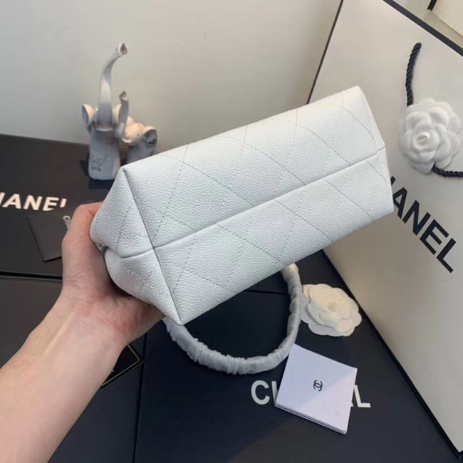Chanel Small Calfskin hobo bag AS1461 white