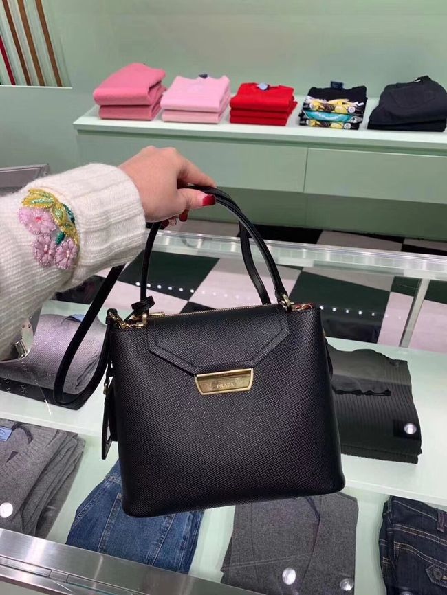 Prada Calf skin tote 1BN012 black