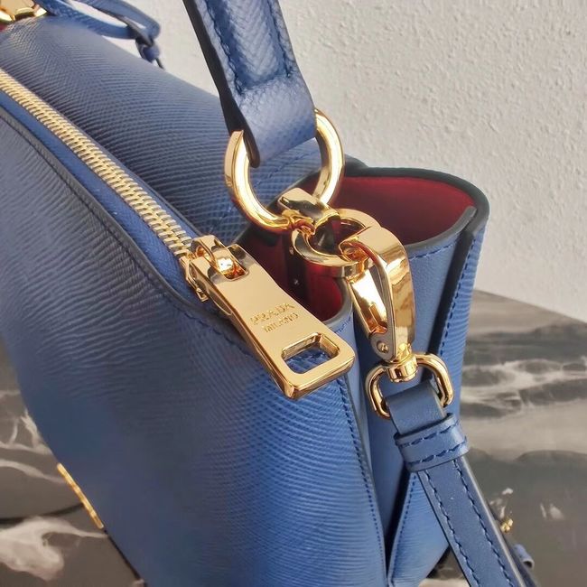 Prada Calf skin tote 1BN012 blue