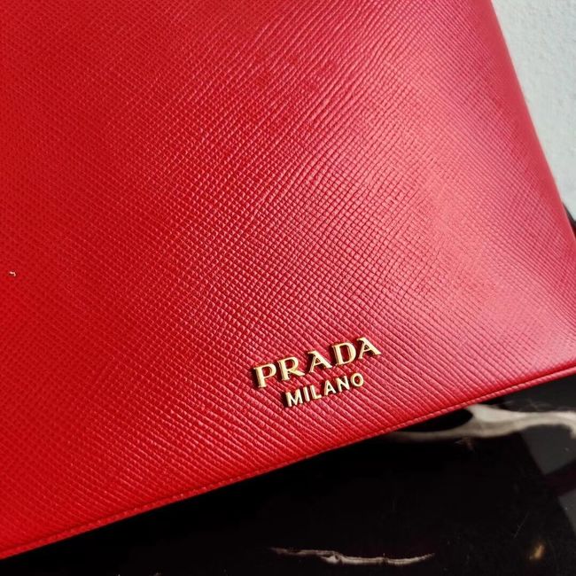 Prada Calf skin tote 1BN012 red