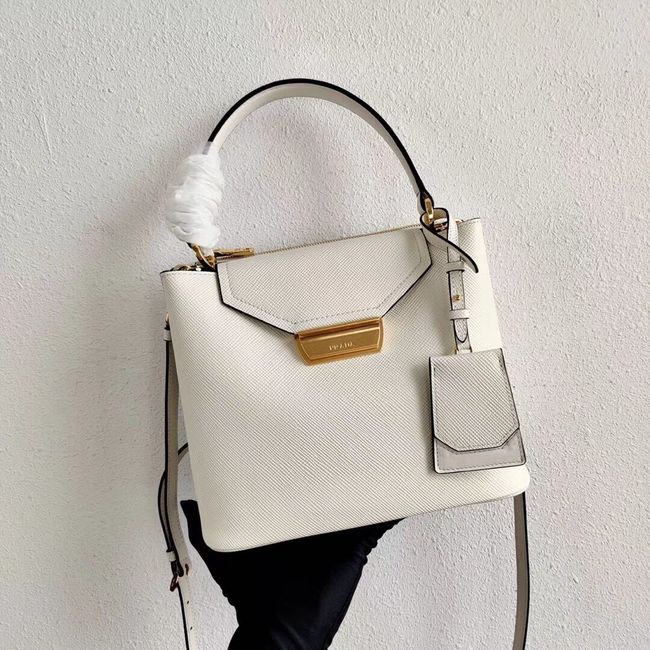 Prada Calf skin tote 1BN012 white