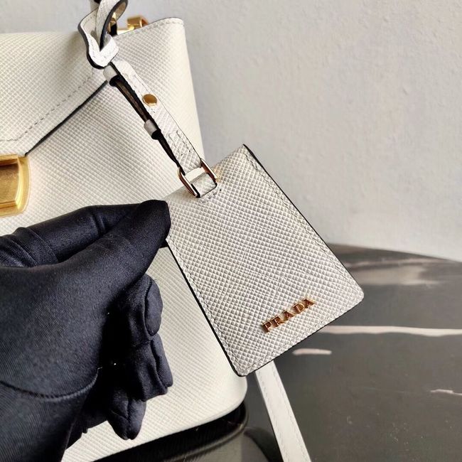 Prada Calf skin tote 1BN012 white