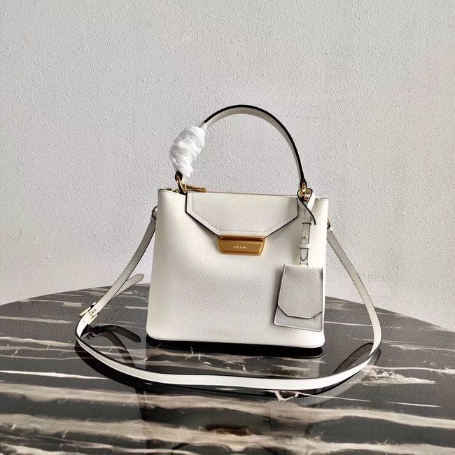 Prada Calf skin tote 1BN012 white