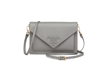 Prada Saffiano leather mini-bag 1BP020 grey