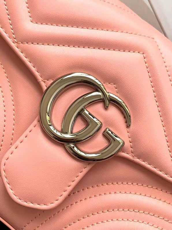 Gucci GG Marmont mini top handle bag 547260 pink
