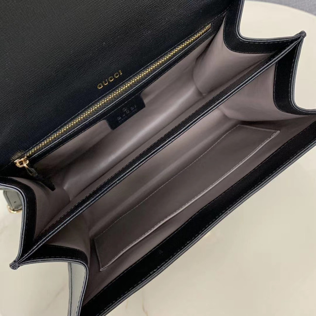 Gucci Sylvie 1969 small top handle bag 602781 black
