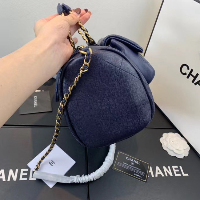 CHANEL Bowling Bag AS1359 Navy