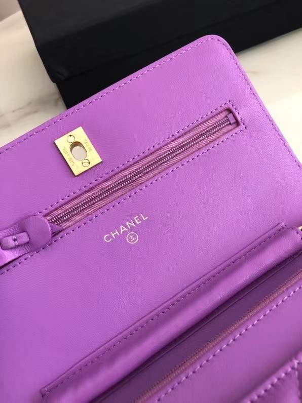 Chanel Original Small classic Sheepskin flap bag AS33814 Lavender