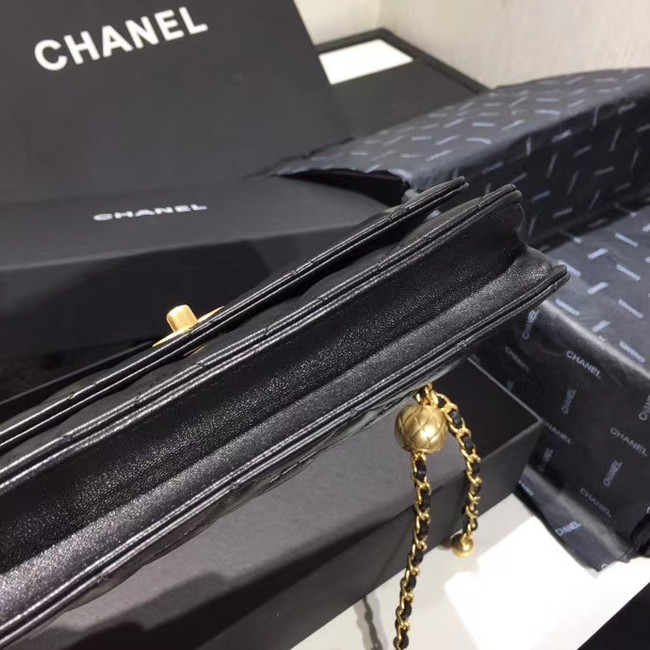 Chanel Original Small classic Sheepskin flap bag AS33814 black