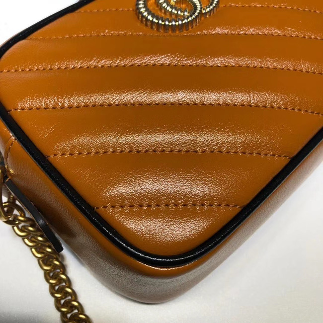Gucci GG Marmont Matelasse mini Bag 448065 brown