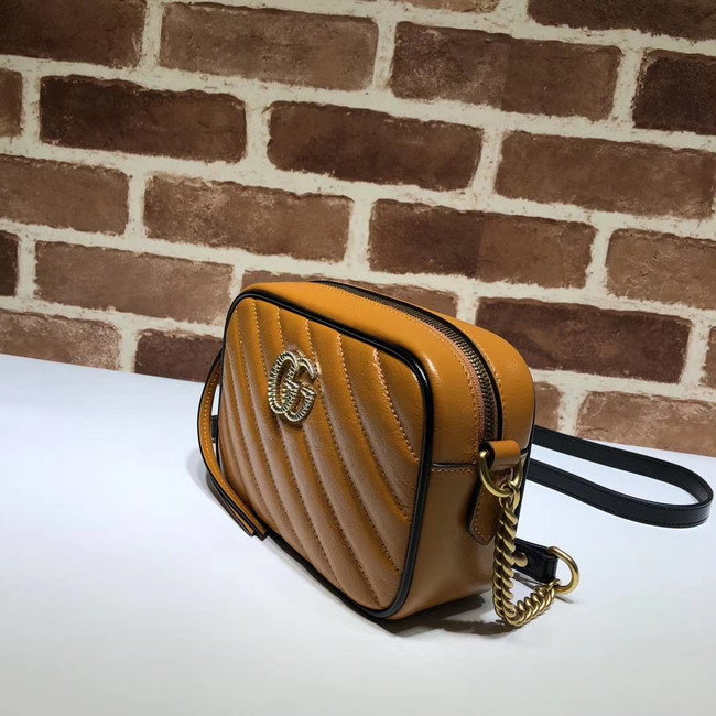 Gucci GG Marmont Matelasse mini Bag 448065 brown