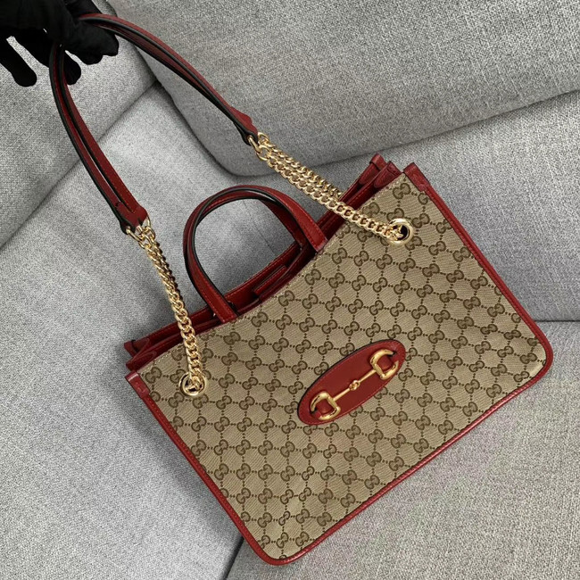 Gucci 1955 Horsebit tote bag 621144 red