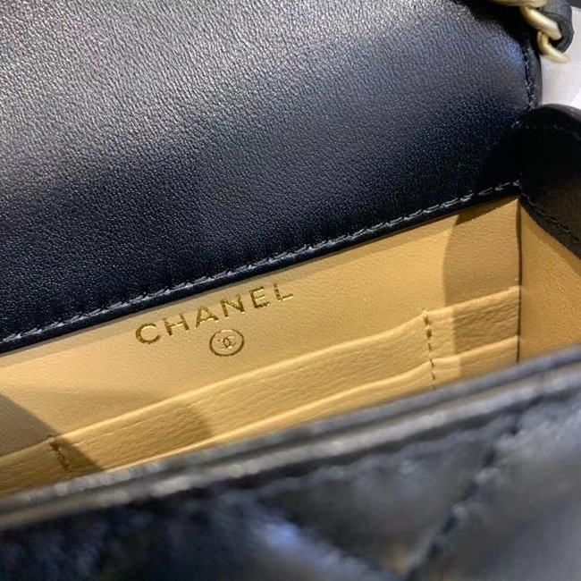 Chanel Original Small classic Sheepskin Shoulder Bag AP1448 black