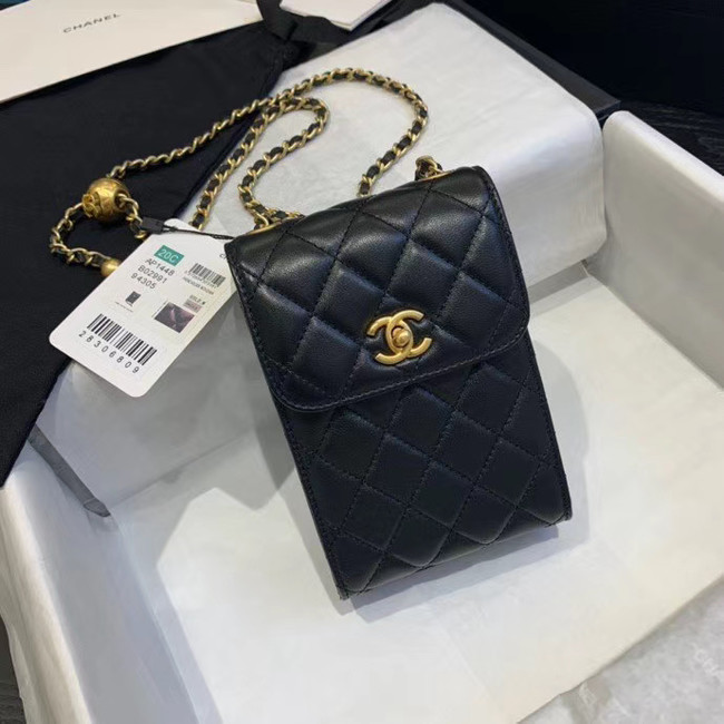 Chanel Original Small classic Sheepskin Shoulder Bag AP1448 black