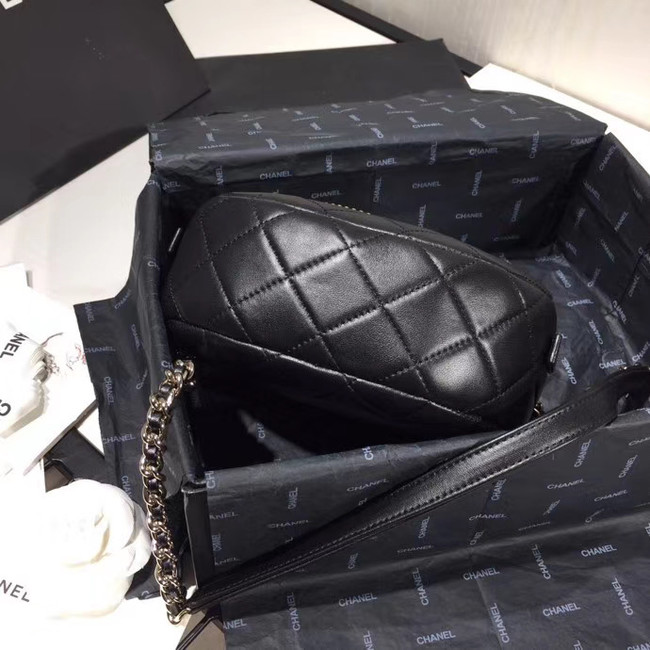 Chanel Original Small classic Sheepskin camera bag AS1511 black