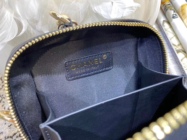 Chanel Original Small Sheepskin camera bag AS1753 black