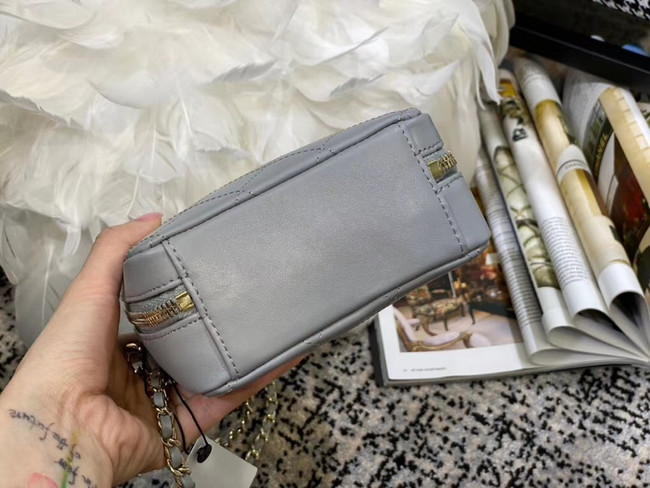 Chanel Original Small Sheepskin camera bag AS1753 grey