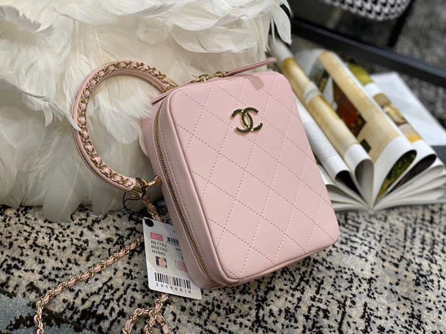 Chanel Original Small Sheepskin camera bag AS1753 pink