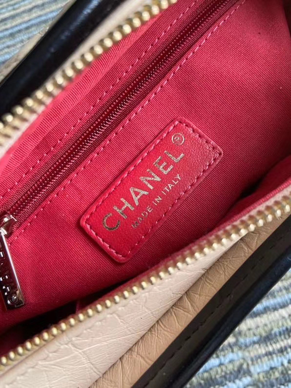 Chanel gabrielle small hobo bag S0865 apricot&black