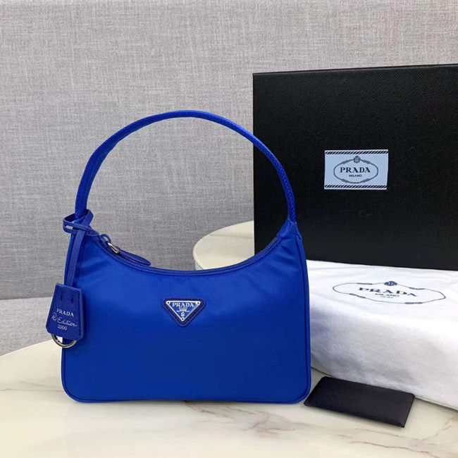 Prada Re-Edition 2000 nylon mini-bag 1NE515 Electro optic blue