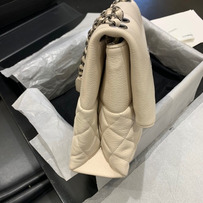 Chanel Lambskin flap bag 8095 white