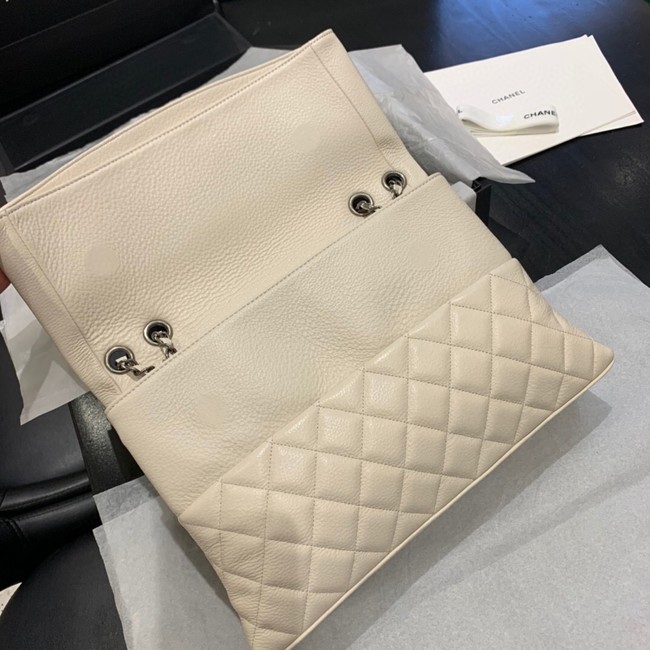 Chanel Lambskin flap bag 8095 white