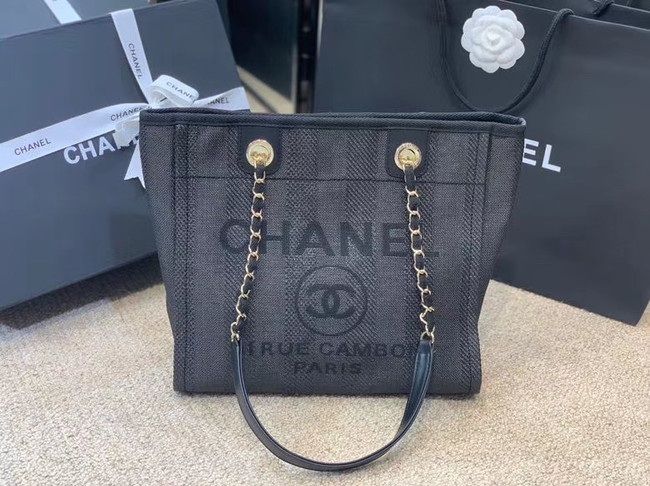 Chanel Shoulder Bag A66942 dark blue