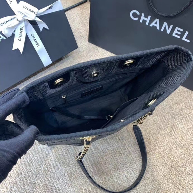 Chanel Shoulder Bag A66942 dark blue