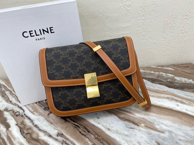 CELINE LARGE TRIOMPHE BAG CALFSKIN 88007 Brown