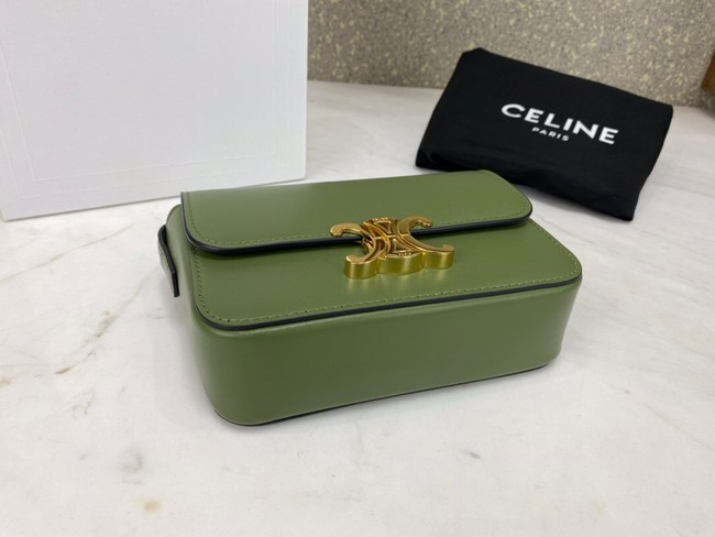 Celine MINI FOLCO BAG CANVAS CL01503 green