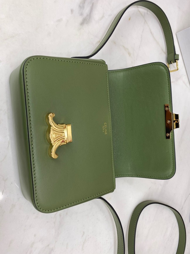 Celine MINI FOLCO BAG CANVAS CL01503 green